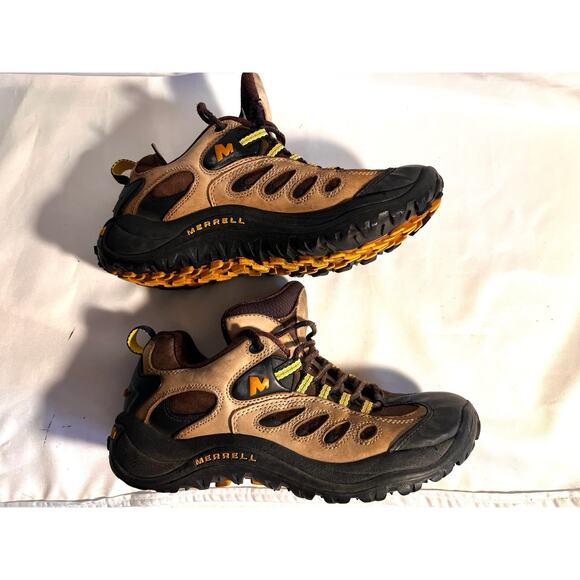 VTG MERRELL REFLEX BROWN LOW PERFORMANCE HIKING TRAIL SHOES BOOTS WOMENS SZ 6.5 - Picture 4 of 8